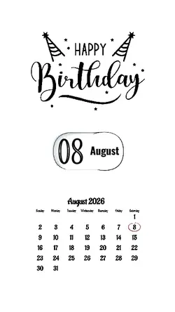 BIRTHDAY 08 AUGUST