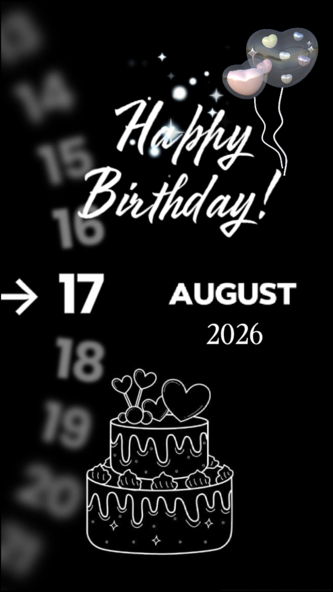 BDAY 17 AUGUST 2026