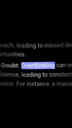 Overthinking 