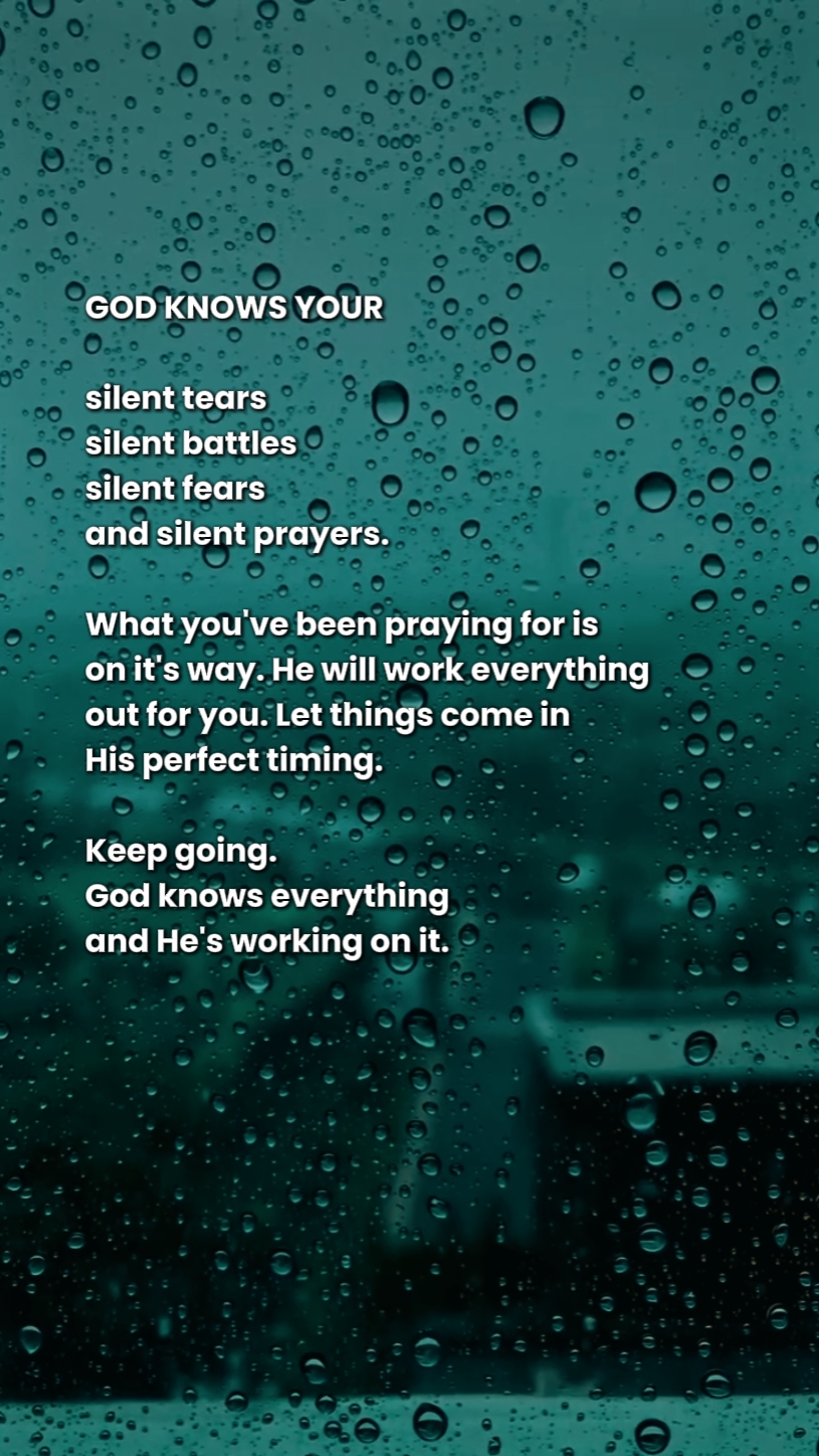 God knows 