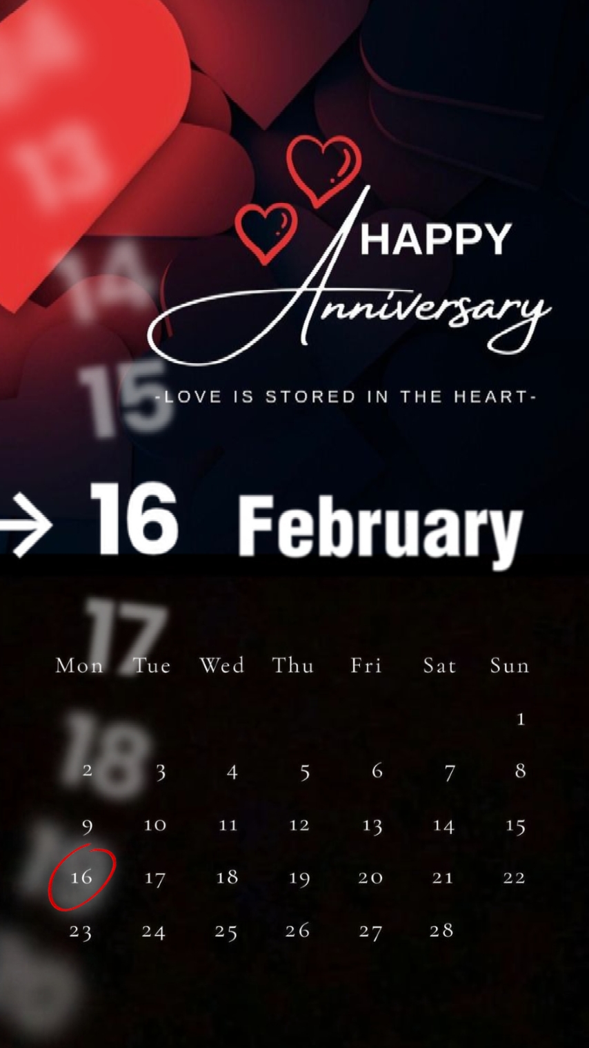 Feb 16 • Anniversary