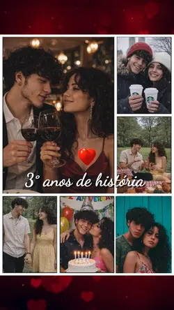 3 anos juntos