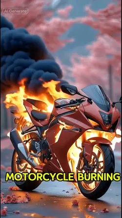 ai motorcycle burnin