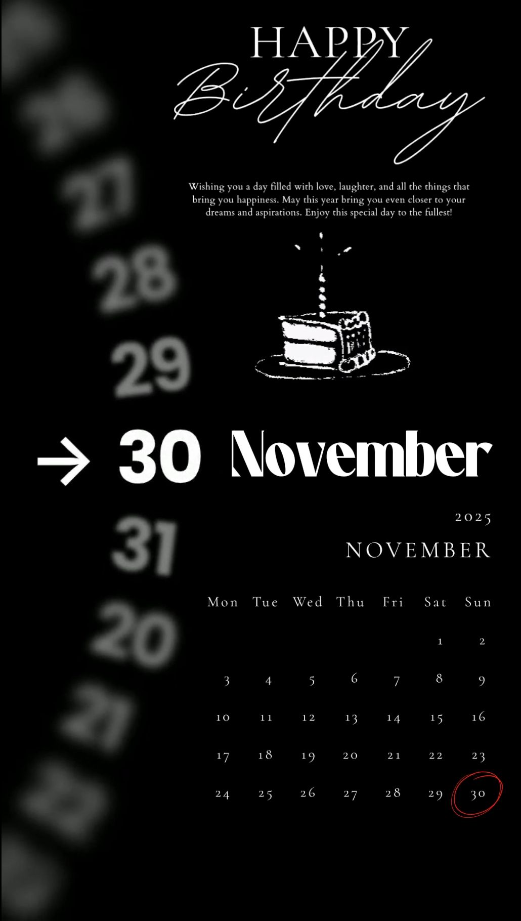 Happybirthday 30Nov
