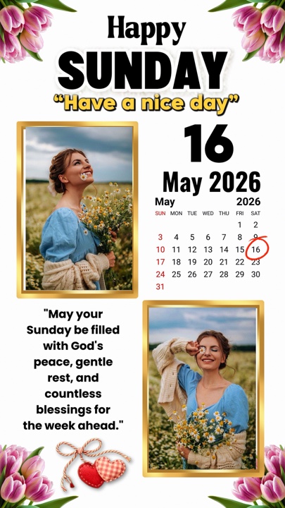 Domingo, 16 de maio de 2026