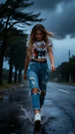 rain walking 