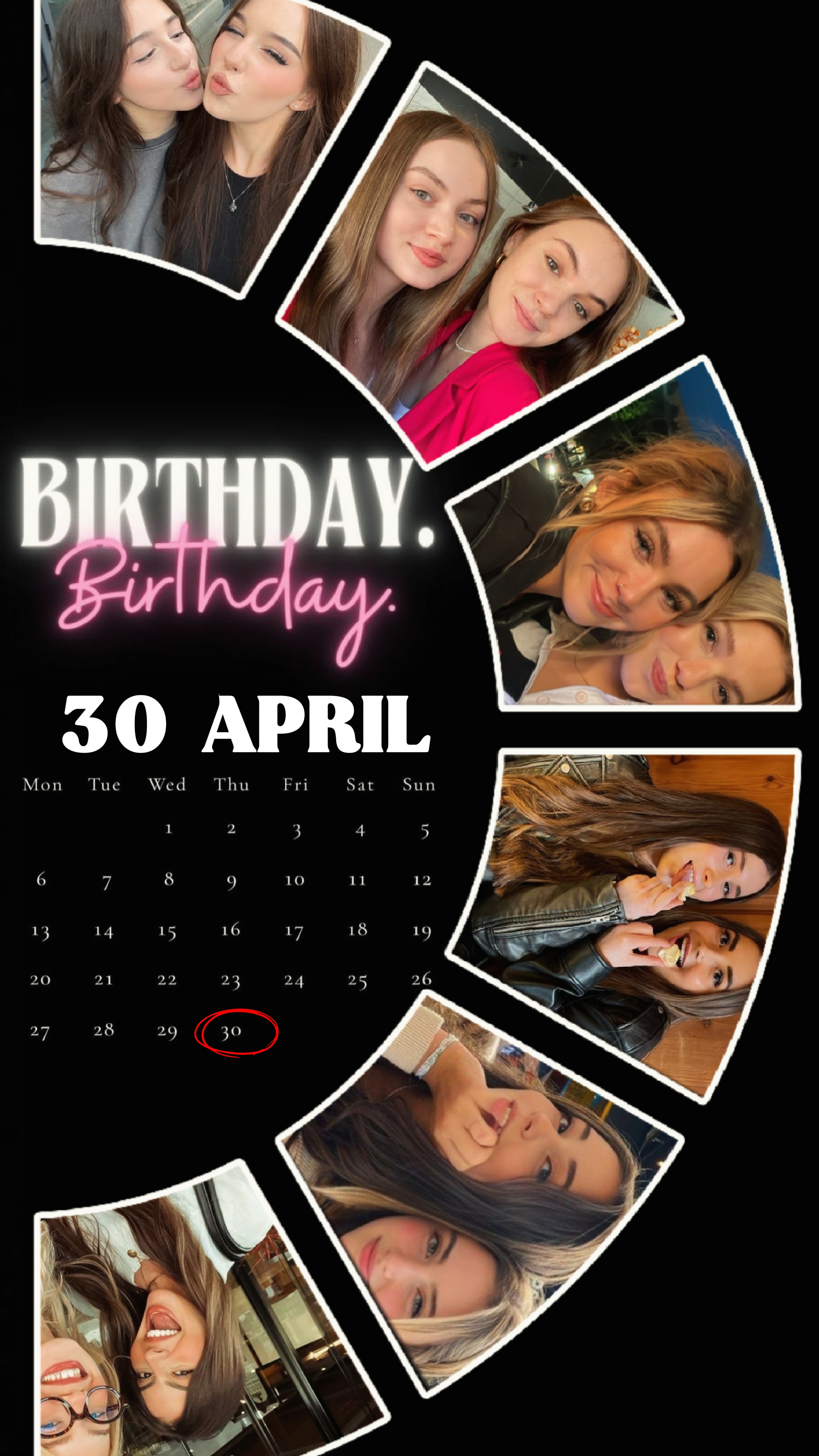 BIRTHDAY 30 APRIL 