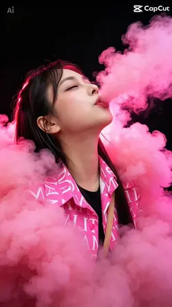 Pink smoke