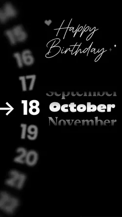 HBD 18 OCTOBER