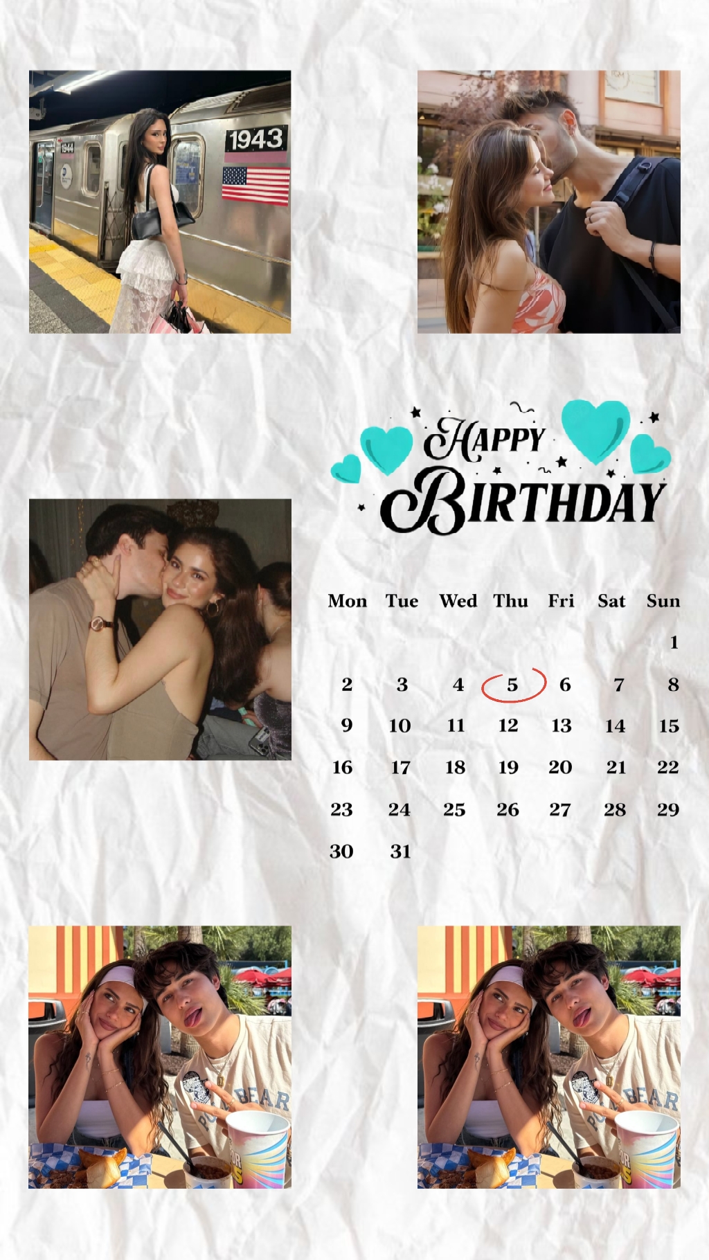 Feliz cumpleaños 5 de marzo