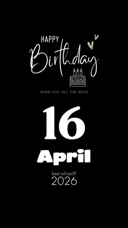 APRIL 16 BIRTHDAY