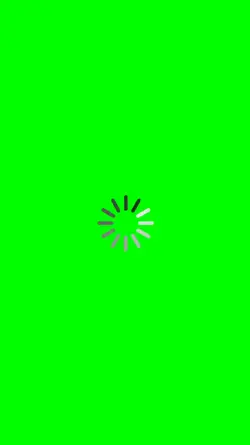 Loading green screen