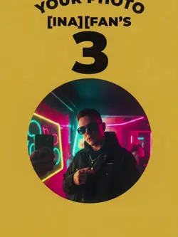 Neonowy slideshow: 5 pól, szybkie cięcia