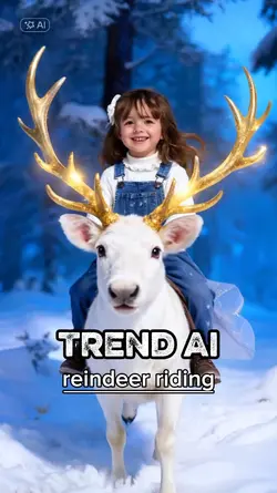 reindeer riding