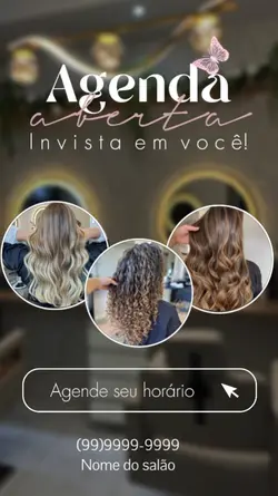 Agenda aberta cabelo