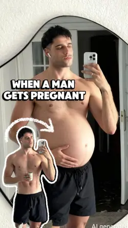 pregnant man, AI