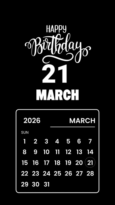 CUMPLEAÑOS 21 DE MARZO DE 2026