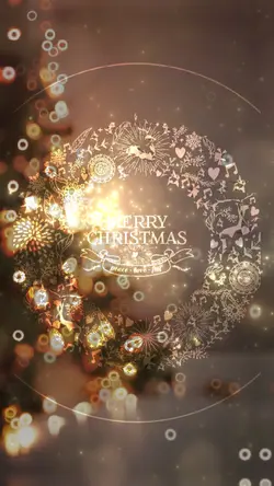 クリスマスリースの刻印