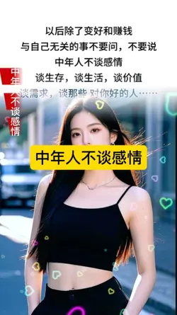 中年人不谈感情