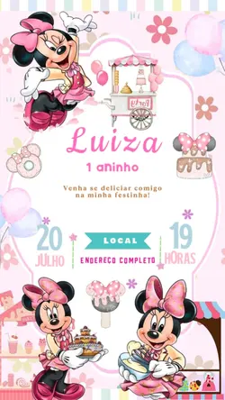 Convite Minnie 