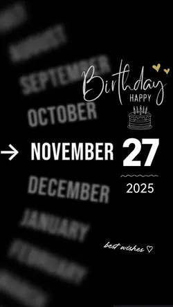 HBD 27 NOVEMBER 2025
