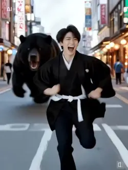 クマ出没注意ai