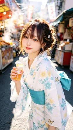 【AI変身】夏祭り、ゆるっとY2K🫧