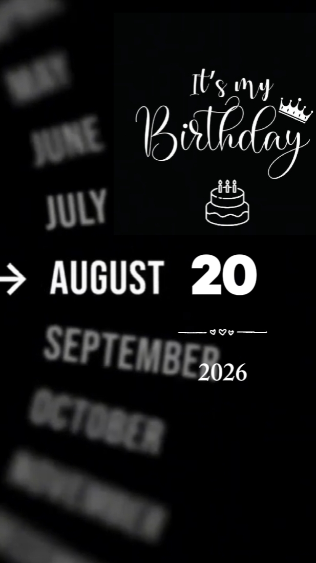 BDAY SON 20 AUGUST