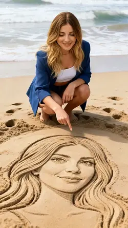 Sand portrait 