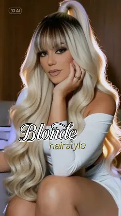 Blonde hairstyle 