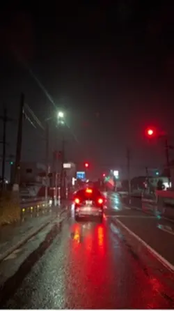 雨降りのドライブ