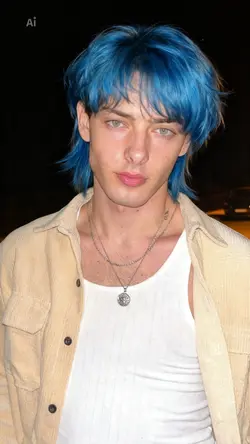 blue mullet ai edit