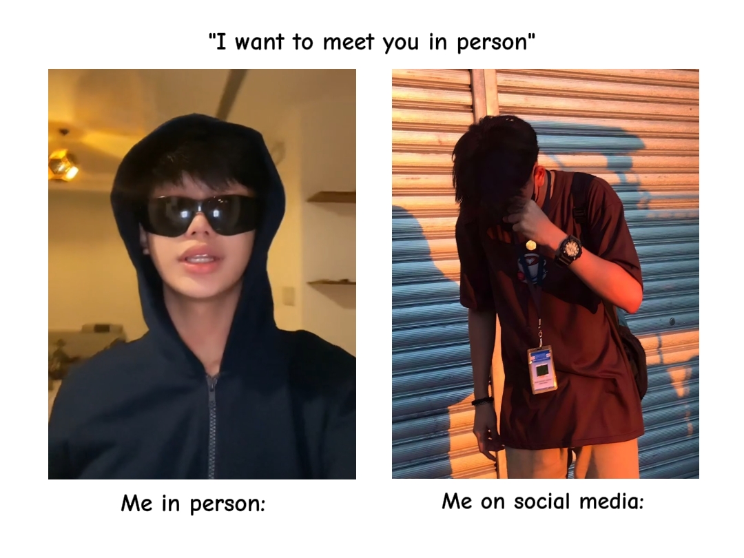 Médias sociaux vs réel