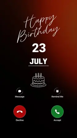 BIRTHDAY 23 JULY