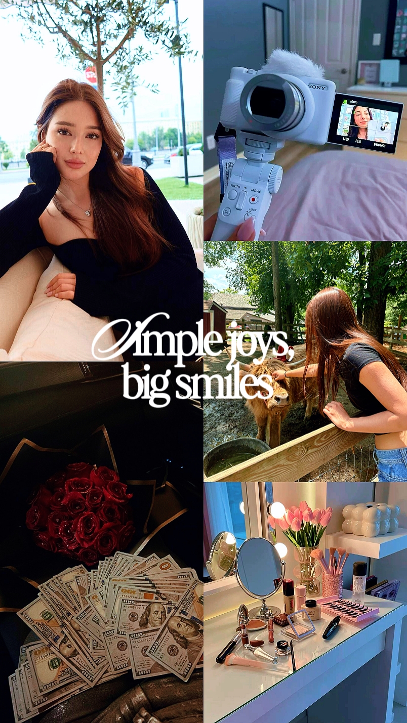 Joies simples grand sourire
