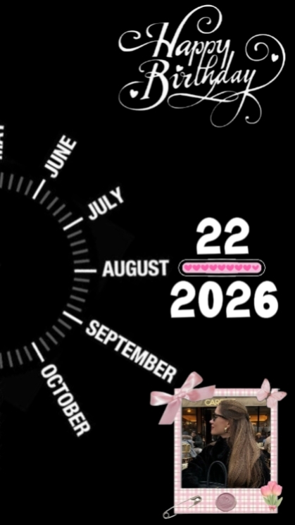 BIRTHDAY 22 AUGUST 