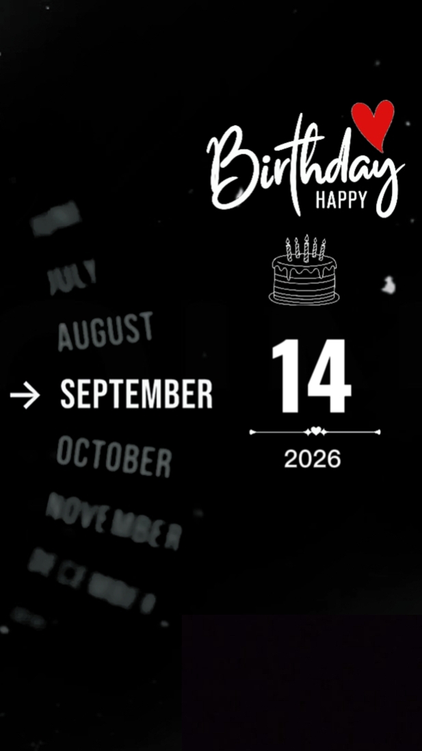 Birthday 14 September 