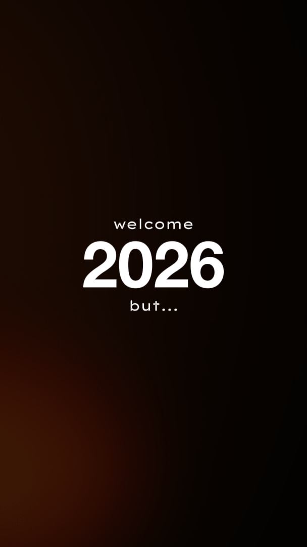 Bem-vindo 2026 mas... 