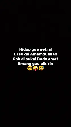 Hidup gue netral