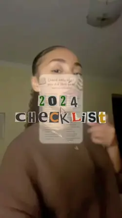 2024 checklist