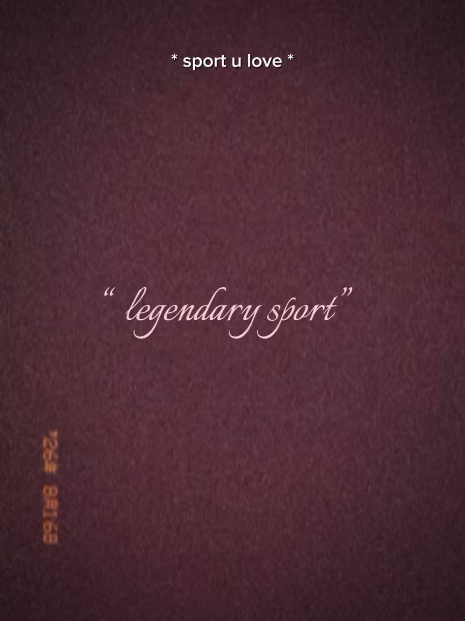 Legendärer Sport