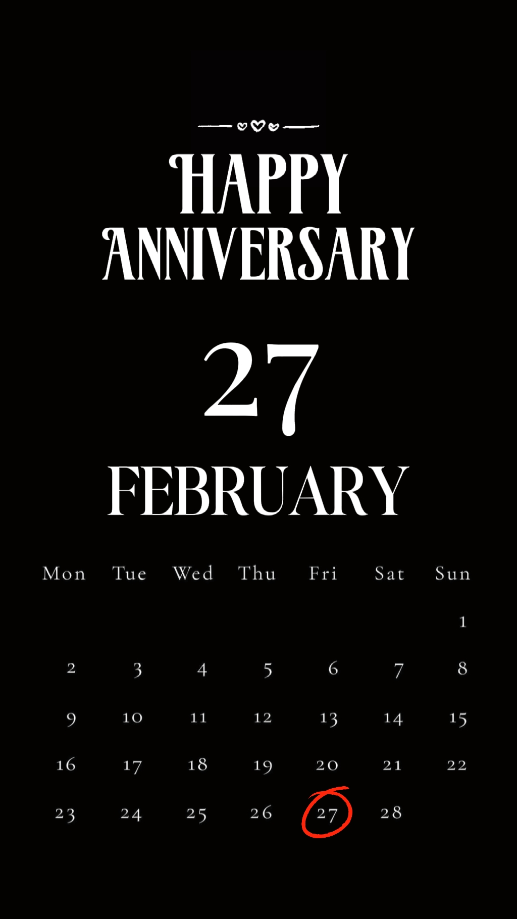 ANNIV 27 DE FEBRERO