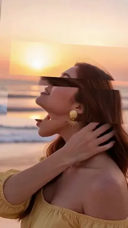 Tramonto d’autore: ritratto in spiaggia