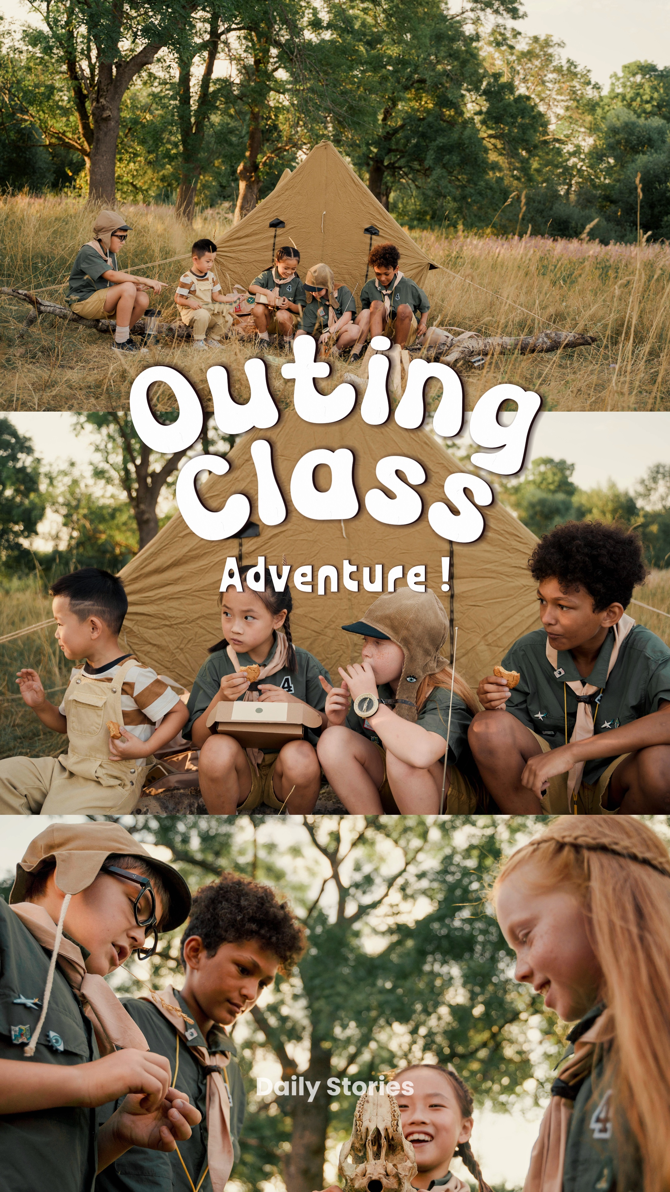 Scouts de clase de excursión