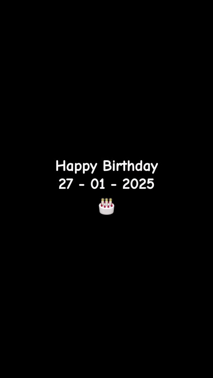 Birthday 27 january