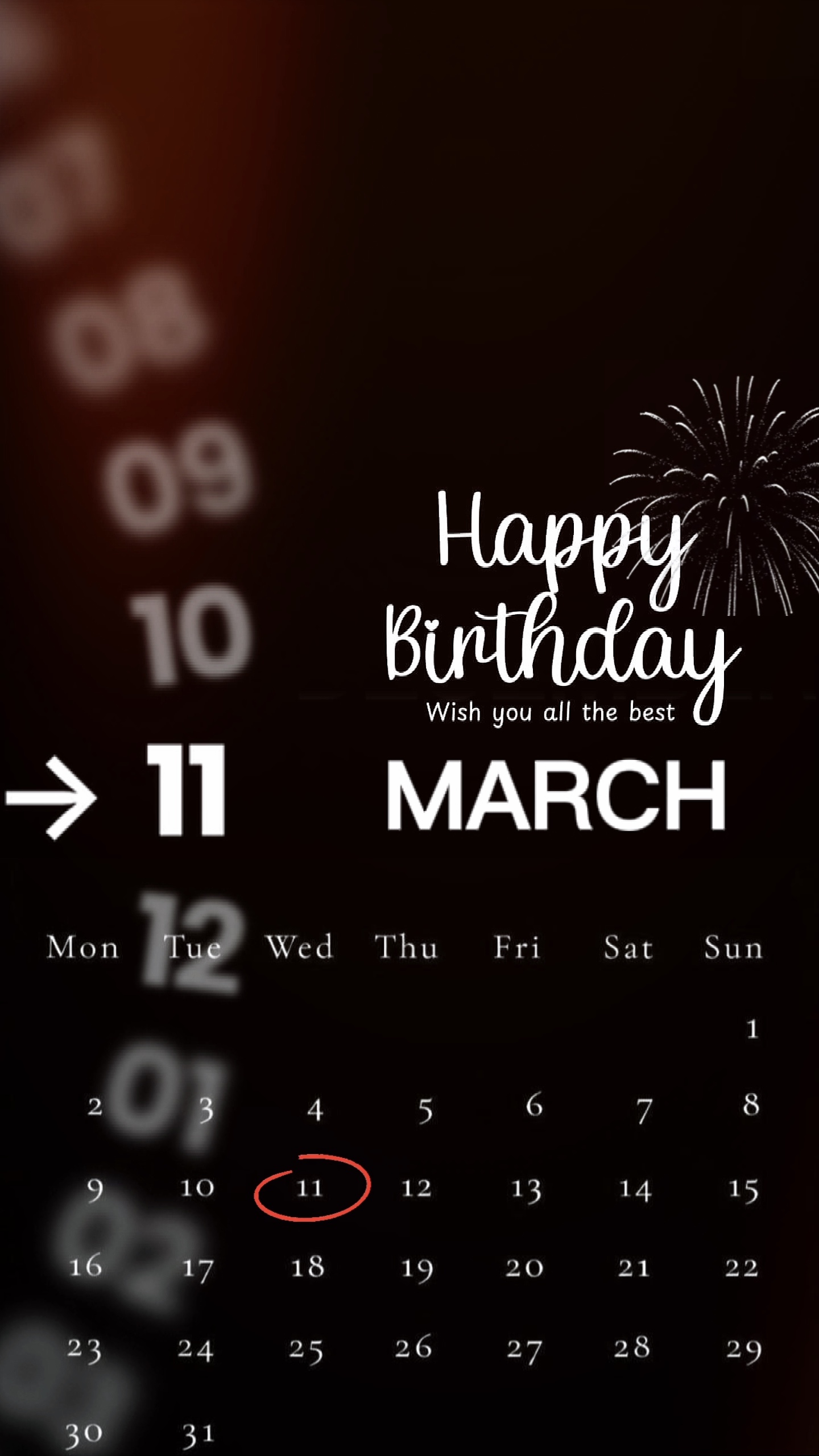 11 MARCH BIRTHDAY