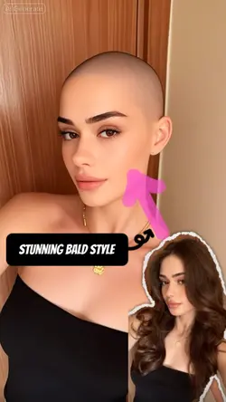 Stunning bald style