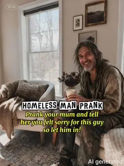 Homeless man prank