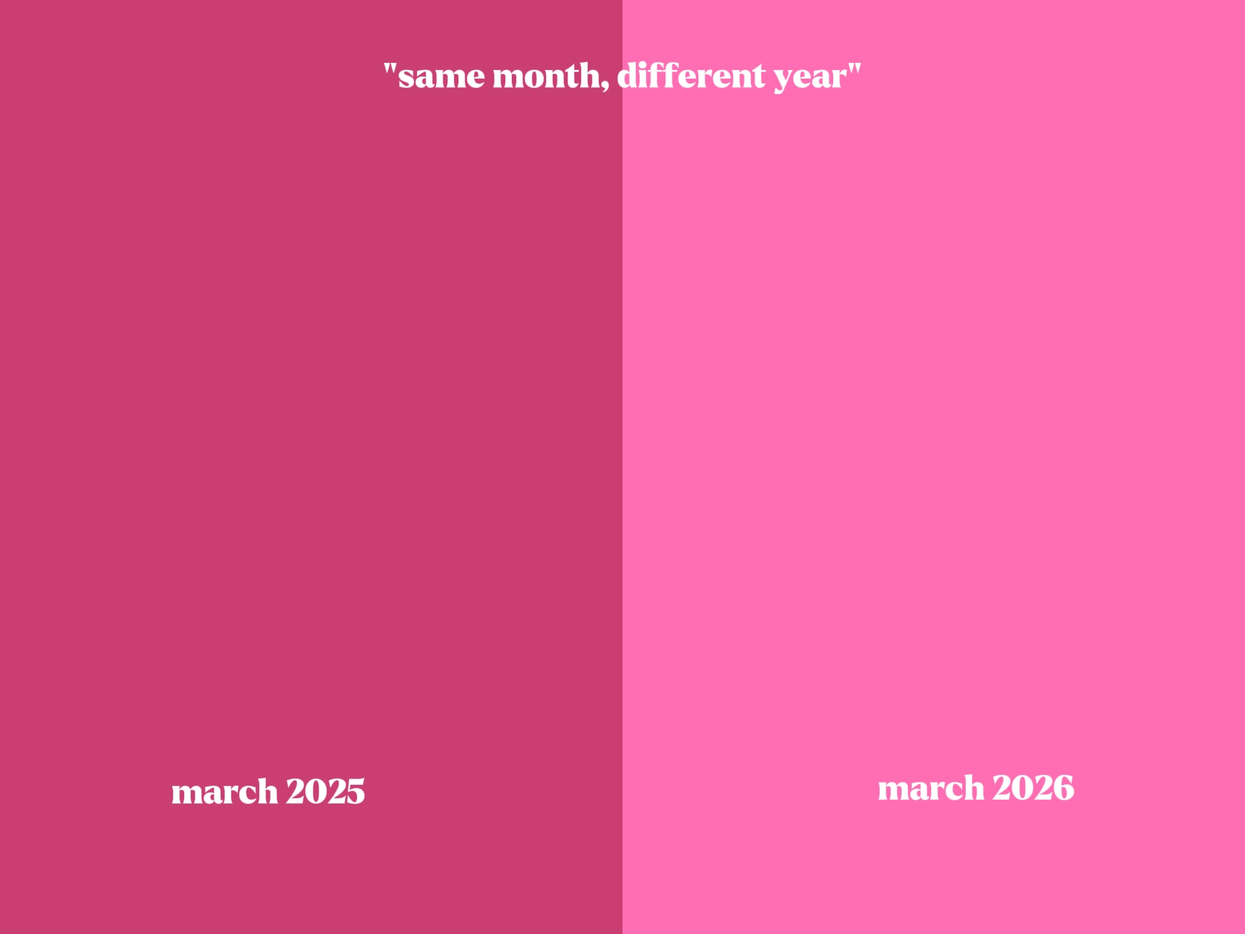 même mois différent