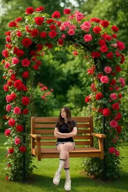 red rose view